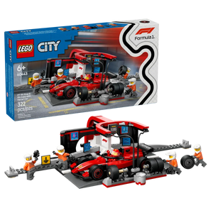 LEGO 60443: City: F1 Pit Stop & Pit Crew with Ferrari Car