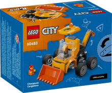 Load image into Gallery viewer, LEGO City Loader set 60483 boxed set featuring a yellow construction vehicle and accessories
