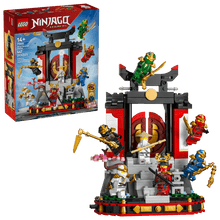 Load image into Gallery viewer, LEGO Ninjago Ninja character display set with Brick Shack branding, featuring detailed ninja figure in dynamic pose.
