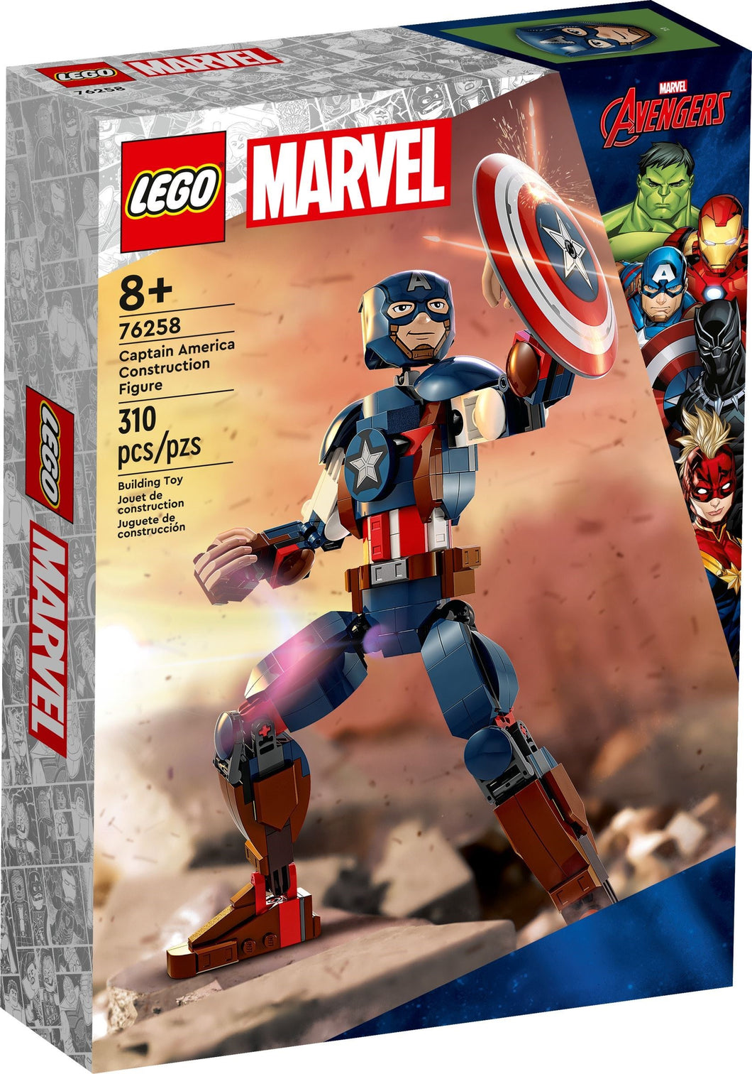 76258: Marvel: Captain America Construction Figure