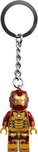 Load image into Gallery viewer, LEGO Iron Man keychain 854240 featuring a detailed Iron Man minifigure in red and gold
