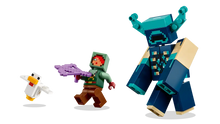 Load image into Gallery viewer, LEGO Minecraft The Warden Encounter 21274 with figures of a player, Warden, and chicken in action
