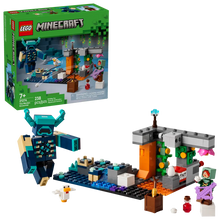 Load image into Gallery viewer, LEGO Minecraft The Warden Encounter 21274 boxed set featuring the Warden and various building elements
