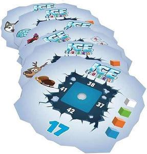 Happy Ice Cubed logic puzzle for kids featuring colourful game cards with winter-themed illustrations