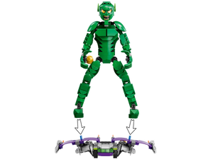 Brick Shack LEGO boxed set featuring a large green buildable dragon figure with articulated limbs and bow accessory
