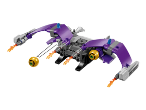 LEGO Boxed Set futuristic purple spaceship with firing flame elements from Brick Shack