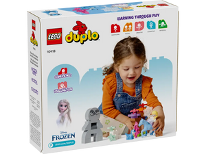 LEGO 10418 Elsa & Bruni playset by Brick Shack with child playing and Frozen characters