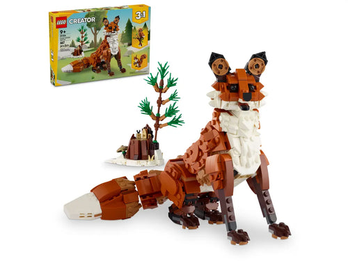 LEGO 31154 red fox for kids building set from Brick Shack with detailed fox and tree model