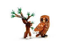 Load image into Gallery viewer, LEGO 31154 red fox for kids set featuring a detailed brown owl and tree model by Brick Shack

