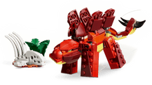 Load image into Gallery viewer, LEGO 31379 Fierce Dinosaur set 31379 featuring a vibrant red dinosaur model with buildable accessories
