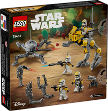Load image into Gallery viewer, LEGO 327th Star Corps Clone Troopers Battle Pack 75431 with mini figures and droids in box packaging
