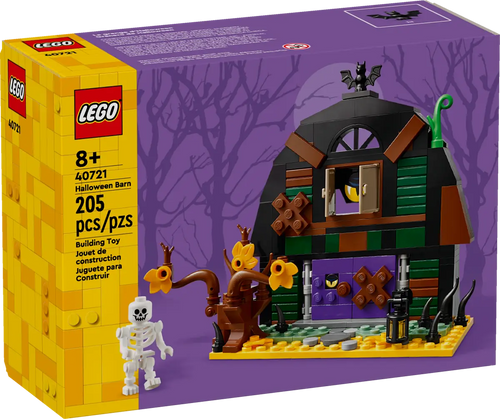 LEGO 40721 Halloween Barn Boxed Set with 205 pieces for creative building fun