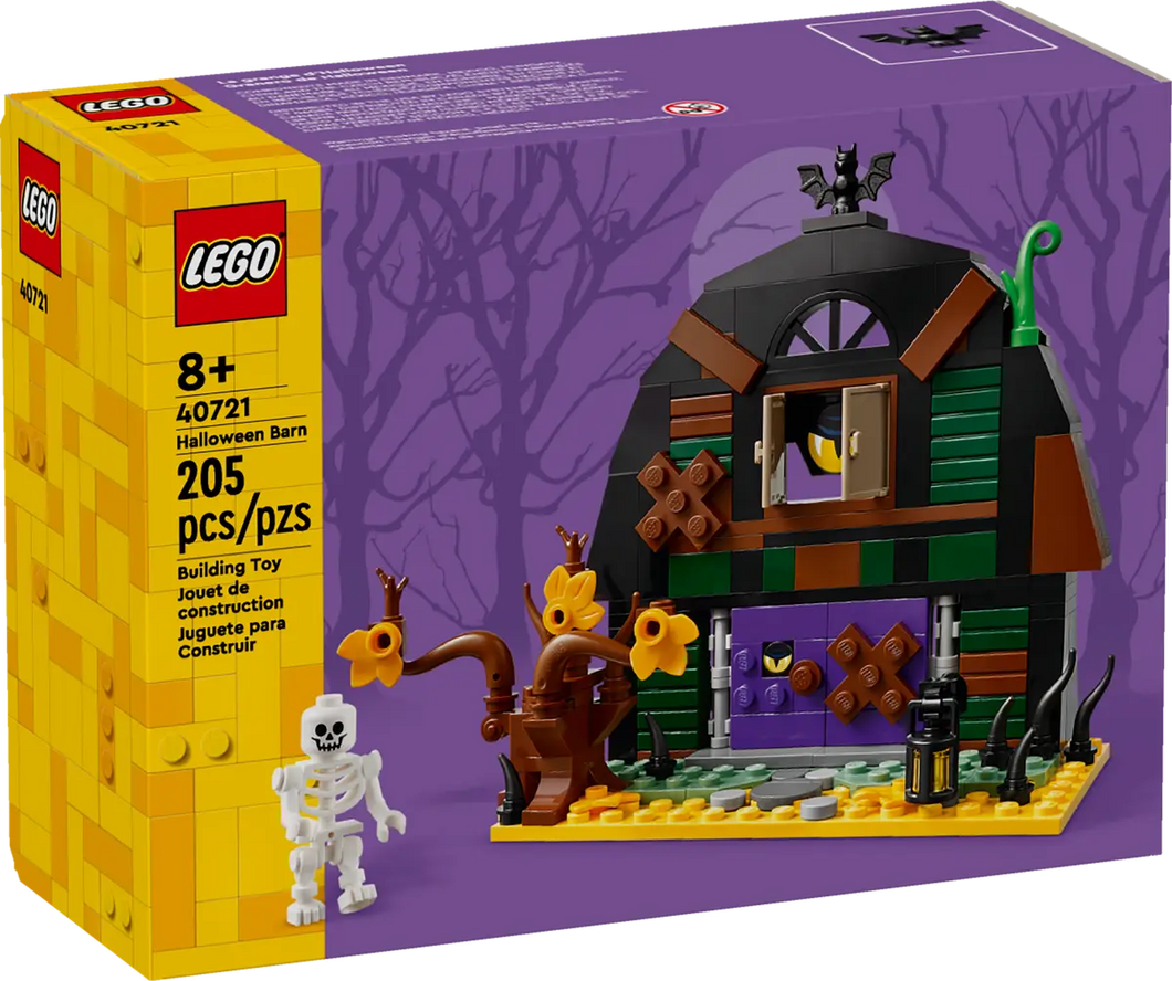 LEGO 40721 Halloween Barn Boxed Set with 205 pieces for creative building fun