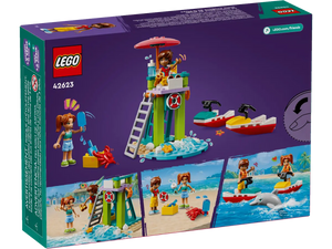 LEGO 42623 water scooter boxed set by Brick Shack with lifeguard tower and water rescue figures