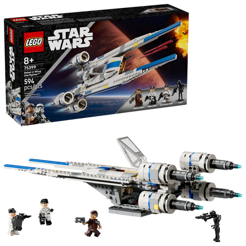 LEGO 75399 Star Wars UK Boxed Set featuring a detailed S-Wing model and mini figures