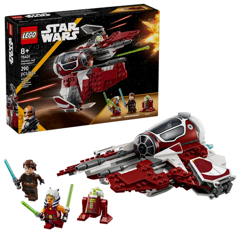 LEGO 75401 Star Wars UK Boxed Set with Jedi Starfighter and three minifigures for creative play