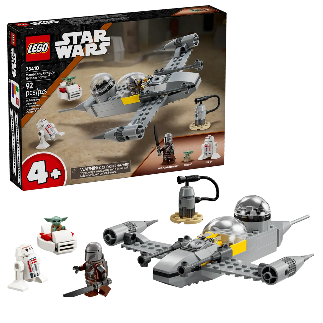 LEGO 75410 Star Wars toy West Yorkshire Mandalorian N-1 Starfighter boxed set with 92 pieces
