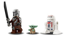 Load image into Gallery viewer, LEGO 75410 Star Wars toy West Yorkshire set featuring Mandalorian, Baby Yoda and R5 droid figures

