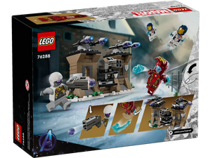LEGO 76288 Iron Legion for sale boxed set featuring Iron Man and Avengers minifigures with buildable turret pieces