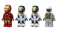 Load image into Gallery viewer, LEGO 76288 Iron Legion for sale featuring four detailed Iron Man and pilot minifigures from Brick Shack
