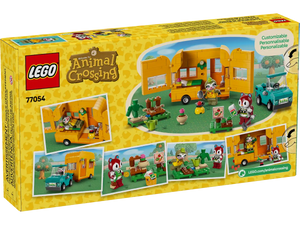 LEGO Animal Crossing Boxed Set 77054 by Brick Shack featuring a yellow camper and characters