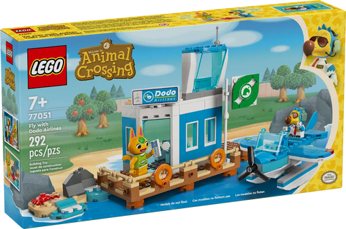 LEGO Animal Crossing sets UK Dodo Airlines building toy with 292 pieces for ages 7 and up by FRASERS