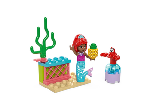Brick Shack LEGO Ariel's Music Stage set featuring Ariel and Sebastian with stage and pineapple prop