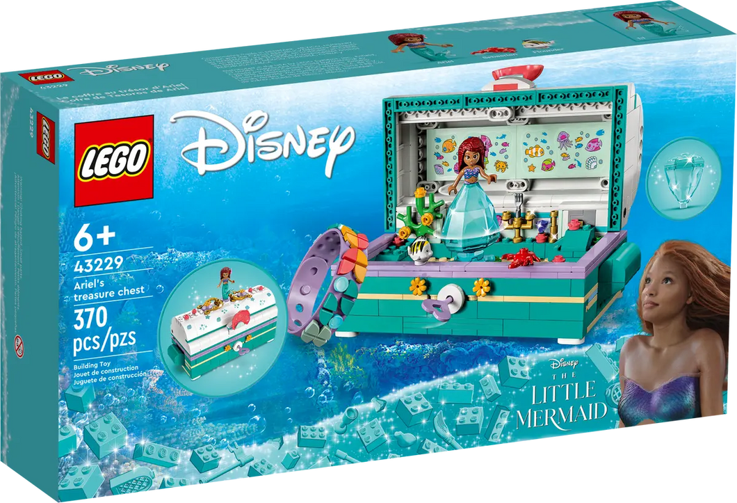 LEGO Ariel's Treasure Chest set Disney Little Mermaid boxed set by Brick Shack with 370 pieces