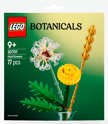 LEGO Botanical Field Flowers polybag 30701 featuring 77 pieces for creative building and decoration