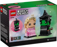 Load image into Gallery viewer, LEGO Brickheadz Wicked Elphaba and Glinda 40794 boxed set featuring iconic characters from Wicked musical
