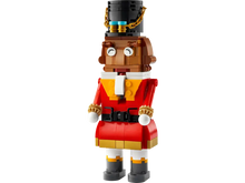 Load image into Gallery viewer, LEGO Christmas nutcracker model boxed set featuring detailed festive soldier design with red uniform and black hat
