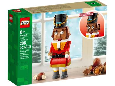 LEGO Christmas nutcracker model boxed set with 208 pieces for ages 8 and up by LEGO