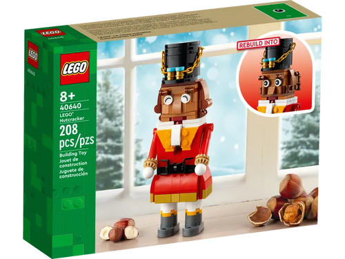 LEGO Christmas nutcracker model boxed set with 208 pieces for ages 8 and up by LEGO