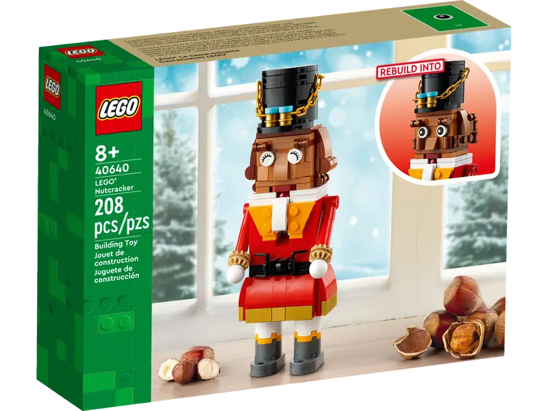 LEGO Christmas nutcracker model boxed set with 208 pieces for ages 8 and up by LEGO