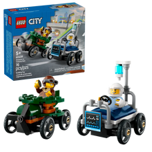 Load image into Gallery viewer, LEGO City Airplane vs Hospital Bed Race Car boxed set by Brick Shack with two mini buildable vehicles
