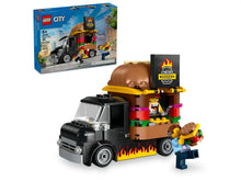 Load image into Gallery viewer, LEGO City Burger Truck boxed set with burger food truck and minifigures for creative play
