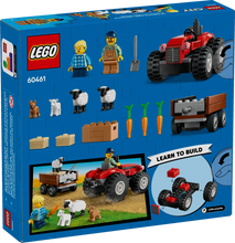Load image into Gallery viewer, Brick Shack LEGO City farm tractor set boxed with tractor, trailer, mini figures, animals, and accessories
