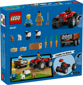 Brick Shack LEGO City farm tractor set boxed with tractor, trailer, mini figures, animals, and accessories