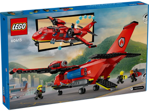 LEGO City Fire Rescue Plane set boxed by Brick Shack featuring red fire rescue aircraft and firefighter minifigures