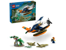 Load image into Gallery viewer, LEGO City Jungle Explorer Water Plane set by Brick Shack with plane, crocodiles, explorer figure and jungle accessories
