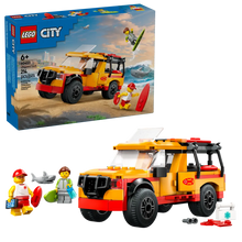 Load image into Gallery viewer, LEGO City Lifeguard Truck boxed set by Brick Shack with rescue vehicle and lifeguard minifigures
