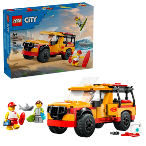 LEGO City Lifeguard Truck boxed set by Brick Shack with rescue vehicle and lifeguard minifigures