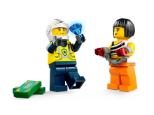 Load image into Gallery viewer, LEGO City Police Car and Muscle Car Chase set 60415 featuring police and thief minifigures with accessories
