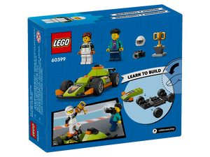 LEGO City race car set boxed set by Brick Shack featuring buildable race car and minifigures
