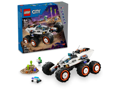 LEGO City Space Explorer Rover boxed set by Brick Shack with rover vehicle and alien terrain build