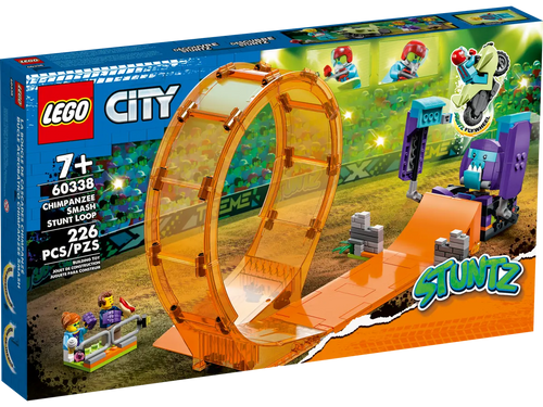 LEGO City Stuntz Chimpanzee Smash Stunt Loop boxed set by Brick Shack with 226 pieces for ages 7 and up