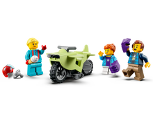 Load image into Gallery viewer, LEGO City Stuntz Chimpanzee Smash Stunt Loop set with motorbike and three minifigures by Brick Shack
