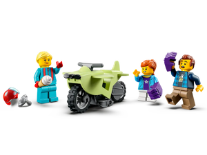 LEGO City Stuntz Chimpanzee Smash Stunt Loop set with motorbike and three minifigures by Brick Shack