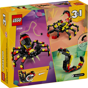 LEGO Creator 3-in-1 Surprising Spider boxed set by Brick Shack showing spider, scorpion and snake models