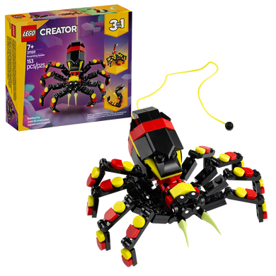 LEGO Creator 3-in-1 Surprising Spider boxed set by Brick Shack with buildable spider and 153 pieces